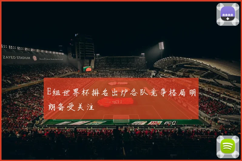 E组世界杯排名出炉各队竞争格局明朗备受关注